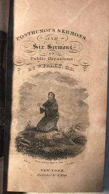 Rare Antique 1824 Book Posthumous Sermons and Six Sermons On Public Occasions - image 1 of 4