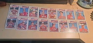 1985 Topps Team USA 1984 Olympic Team Set Of 16 With, McGWIRE, Swift, SYNDER. - Picture 1 of 5