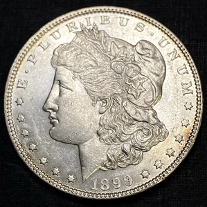 1899 P Gem Morgan Silver Dollar MS+++ U.S. Mint RARE KEY Date Energy $1 Coin - Picture 1 of 11