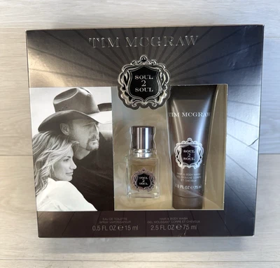 Tim McGraw Soul 2 Soul .5 OZ eau de toilette spray set de regalo con lavado corporal Foto 1 de 4
