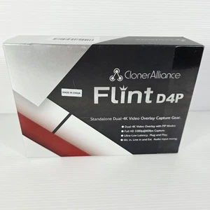 CLONER ALLIANCE Flint D4P Standalone Dual-4K Video Overlay Livestreaming - New - Photo 1/9