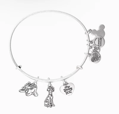 Pulsera Alex Ani Parque Disney Love my Disney Dog Pluto Pongo 101 Dálmatas SIlv Foto 1 de 4