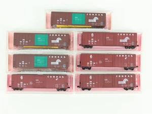 Konvolut 7 eintürige Kastenwagen Spur N Roundhouse CR Conrail - Bild 1 von 19