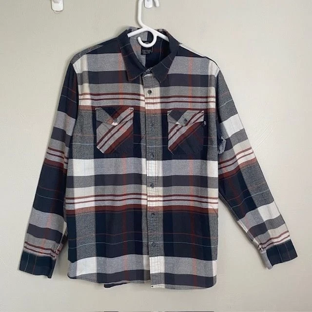 Camisa a Cuadros Oakley Gris Negro Franela Para Hombre Talla Grande Algodón Abotonada Senderismo  Foto 1 de 4