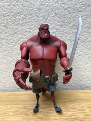 Hellboy Animated Deluxe Action Figure Gentle Giant 2007 Sword But No Gun Loose - Image 1 of 4