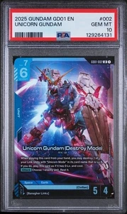 2025 GUNDAM NEWTYPE RISING 002 UNICORN GUNDAM (DESTROY MODE) - PSA 10 - Picture 1 of 2