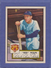 1952 Topps Red Rolfe #296 Detroit Tigers NM-MT+ CENTERED WOW!