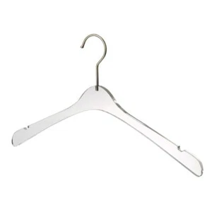 YBM Home Quality Acrylic Clear Hangers, Men - Picture 1 of 14