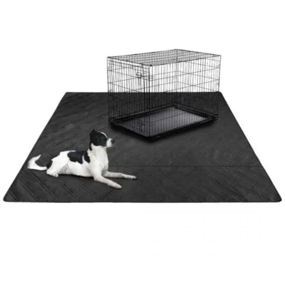 Alfombrilla 48" negra para mascotas impermeable y a prueba de suciedad Foto 1 de 4