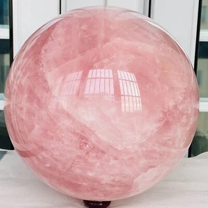 Sfera di Quarzo Rosa Naturale Sfera di Cristallo Reiki Guarigione 11480G - Foto 1 di 12