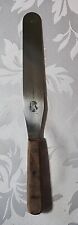 #137) Vintage Forschner Stainless Steel Long Spatula Froster Wood Handle Japan