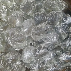 PÉTALOS DE PLATA ROSA DE SEDA MESA DE FLORES DECORACIÓN CONFETI BODA FIESTA - Imagen 1 de 2