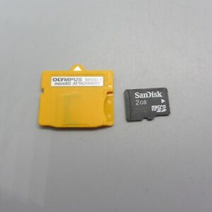 Olympus Micro SD Memory Card to xD-Picture Card Adapter MASD-1 and 2GB Micro SD