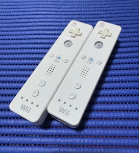 Nintendo Wii Remote Controller White Set of 2 Official Used Tested From Japan - Picture 1 of 1
