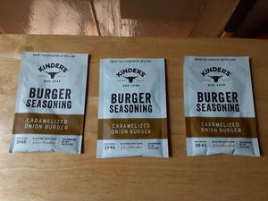 Kinder's Caramelized Onion Burger Seasoning (3 Packages) EXP. 3-21-27 - Picture 1 of 2