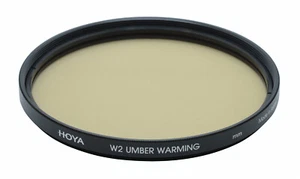Genuine HOYA W2 UMBER WARMING Filter 82mm,NEW,corrects blue cast and adds warmth - Picture 1 of 3