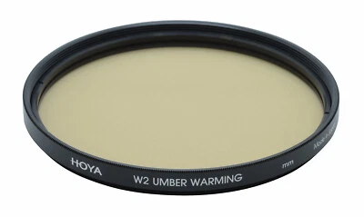Genuine HOYA W2 UMBER WARMING Filter 67mm,NEW,corrects blue cast and adds warmth - Image 1 of 3