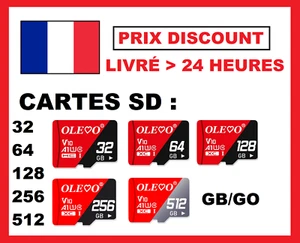 💥 Micro SD (neuf) 💥 GB / GO : 32 | 64 | 128 | 256 | 512 | 💥 Carte Mémoire 💥 - Zdjęcie 1 z 26