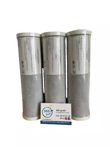 "ACTIVATED CARBON FILTER CARTRIDGE PIECES 3 CTO CARBON BLOCK 5 MICRON 10" - Picture 1 of 5