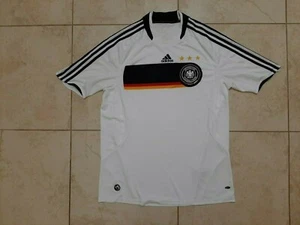 Deutschland Home Fußball Trikot 2008/2009 Trikot L Adidas Soccer Camiseta weiß  - Bild 1 von 6
