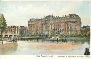 AMSTERDAM HOLLAND NETHERLANDS HET AMSTEL HOTEL OLD UNDIVIDED BACK POSTCARD - Picture 1 of 2