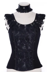 RQ-BL RED QUEEN'S BLACK LEGION CONFESSION CORSET TOP SP021 NEW - Foto 1 di 8