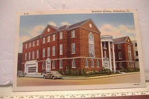 CARTOLINA D'EPOCA ~EDIFICIO COMUNALE~WILKINSBURG PA~ - Foto 1 di 2