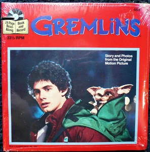 VINTAGE SEALED 1984 READ ALONG RECORD BOOK GREMLINS GIZMO 33 1/3 RPM W/CUT - Foto 1 di 2