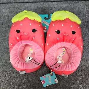 Adult size 9-10 Scarlet Squishmallow Slippers NWT Scarlet Red Strawberry 9/10 - Picture 1 of 6