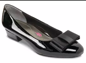Scarpe da donna Ros Hommerson Teddi nere in pelle verniciata punta chiusa - Foto 1 di 9