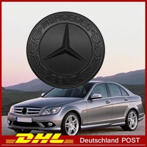 Für Mercedes Benz Motorhaube Emblem Alle Schwarz Lorbeer Emblem 57MM - Bild 1 von 2