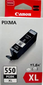 Canon 550 XL, Black, for Pixma, PGI-550XL, NEW / OVP Original Genuine 550XL - Afbeelding 1 van 8