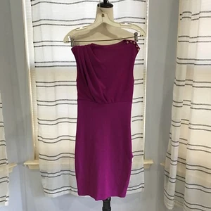 Ted Baker Damengröße 0 Birdie geformtes weinrotes plissiertes Midikleid ärmellos Party - Bild 1 von 13