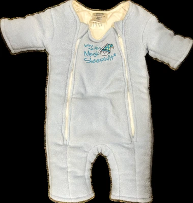 Baby Merlin's Magic Sleepsuit Microfleece (3-6 meses (12-18 lbs.), Azul) Foto 1 de 2