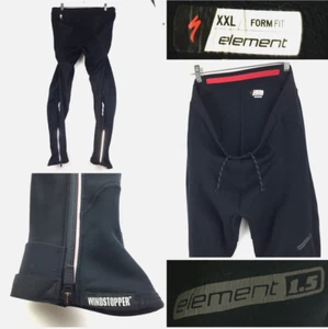 Specialized Womens 2XL Black Winter Windstopper Element 1.5 Cycling Bottoms $150 - Picture 1 of 15