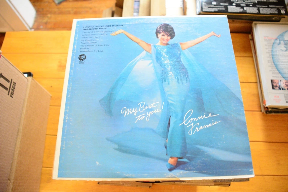CONNIE FRANCIS "MY BEST TO YOU" DOUBLE LP 12" VINYL VG- GATEFOLD JAZZ [14] - Image 1 of 4