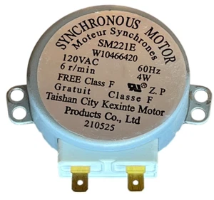 Whirlpool Microwave Oven WML75010HZ Turntable Motor SM221E W10466420 - Picture 1 of 5