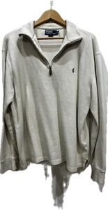 Polo Ralph Lauren maglione uomo L. vestibilità classica pullover felpa color panna - Foto 1 di 4