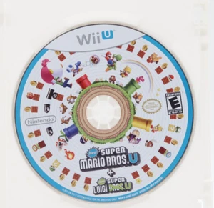 New Super Mario Bros. U + New Super Luigi U (Wii U, 2015) Used Disc Only - Picture 1 of 1