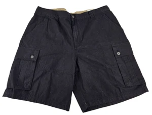 Sears Outdoor Life Cargo Short Men 40 Black Workwear Cotton Stretch Waist New - Picture 1 of 10