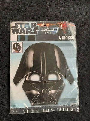 Máscaras favoritas de festa Darth Vader Star Wars Episódio III 4 por pacote - Imagem 1 de 2