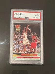 1992-93 Ultra Harold Miner/Michael Jordan #293 novato a radiocontrol PSA 8 - Imagen 1 de 2
