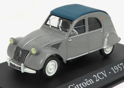 MODELLINO AUTO STATICO CITROEN 2CV CABRIOLET CLOSED 1957 - CON VETRINA 1/43 - Immagine 1 di 4