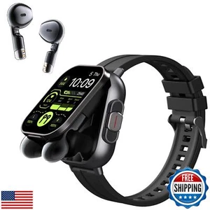 Denash Smart Watch with Earbuds, 2.01" HD Screen Fitness Watch, 2 in 1 Smartw - Zdjęcie 1 z 5