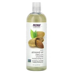 Now Foods Solutions Sweet Almond Oil 16 fl oz 473 ml All-Natural, Hexane-Free - Picture 1 of 2