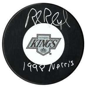 Rob Blake Autographed Los Angeles Kings Norris Inscribed Puck
