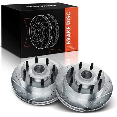 Rotor de freno delantero perforado para Dodge B2500 1998 B3500 1998 Ram 2500 Van 1999-2003 Foto 1 de 4