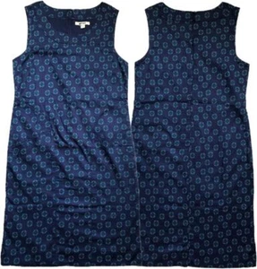 White Stuff Dress DARLEEN Cotton Navy Print Pinafore Shift CRAZY CLEARANCE - Picture 1 of 8