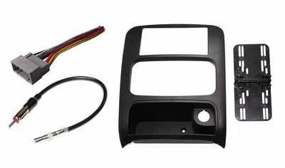 Car Stereo Radio Double DIN Dash Kit Harness Antenna fits 2003-2007 Jeep Liberty - Image 1 of 4