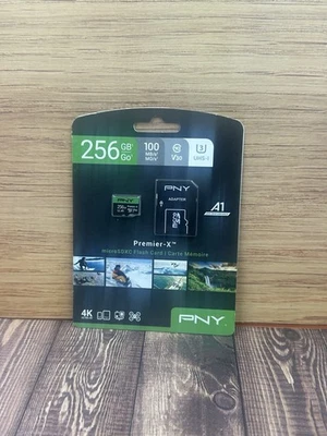PNY Technologies 256GB Elite-X microSDXC Flash Memory Card, Class 10, UHS-I U3 - Image 1 of 2